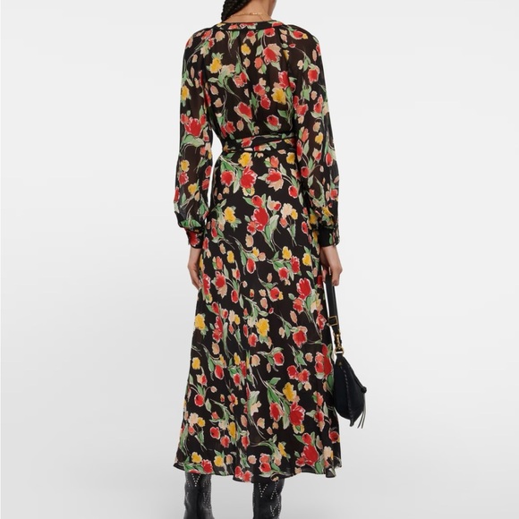RIXO Ayla floral midi dress - Picture 7 of 8